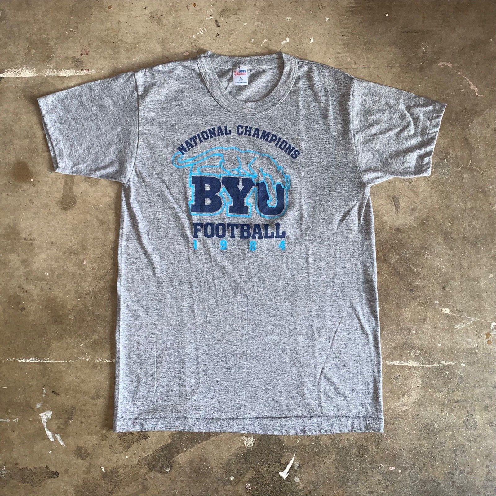 1984 VINTAGE 80s BYU BRIGHAM YOUNG UNIVERSITY T-SHIRT MEN SZ