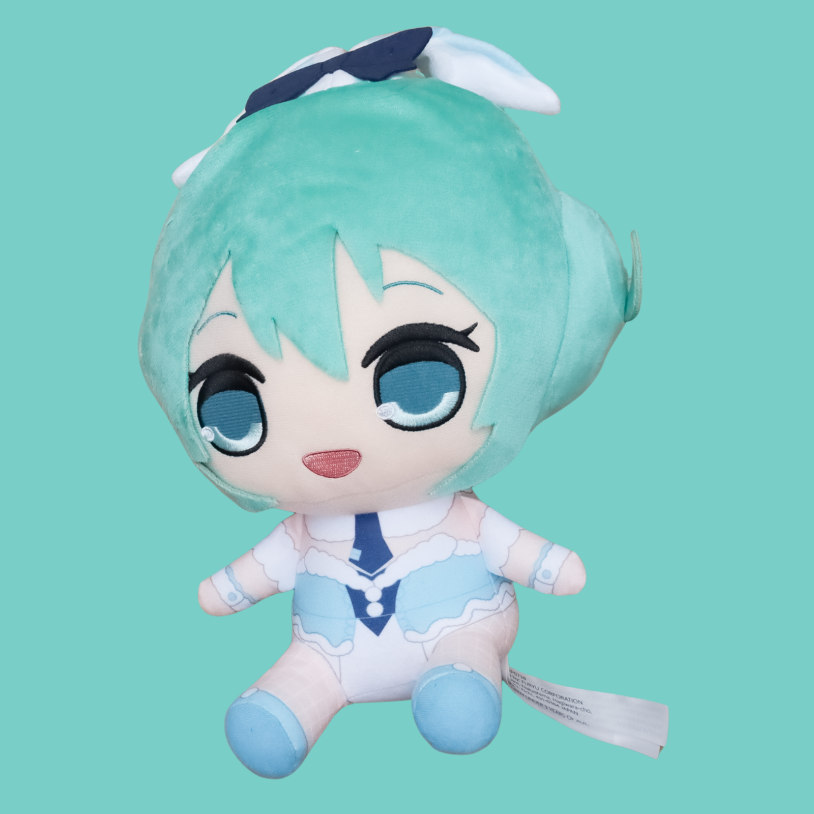 FuRyu Hatsune Miku Plush Doll Kyurumaru White Rabbit Bunny Outfit Vocaloid