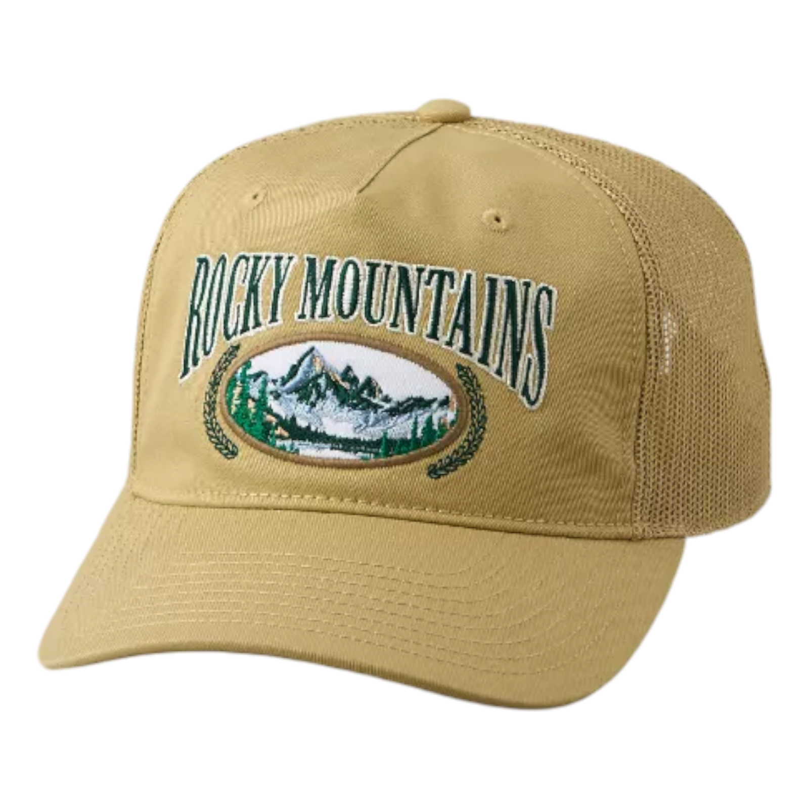 AE Rocky Mountains Iced Mocha Adjustable Snapback Trucker Hat Cap