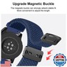 AK Magnetic Braided Strap for Amazfit Bip 6 / Bip 5 Band, Amazfit GTR 4 Bands, 22mm Soft Nylon Sport WristBand Compatible with Amazfit Bip 6 / Bip 5 / GTR 4 Women Men (Atlantic Blue)