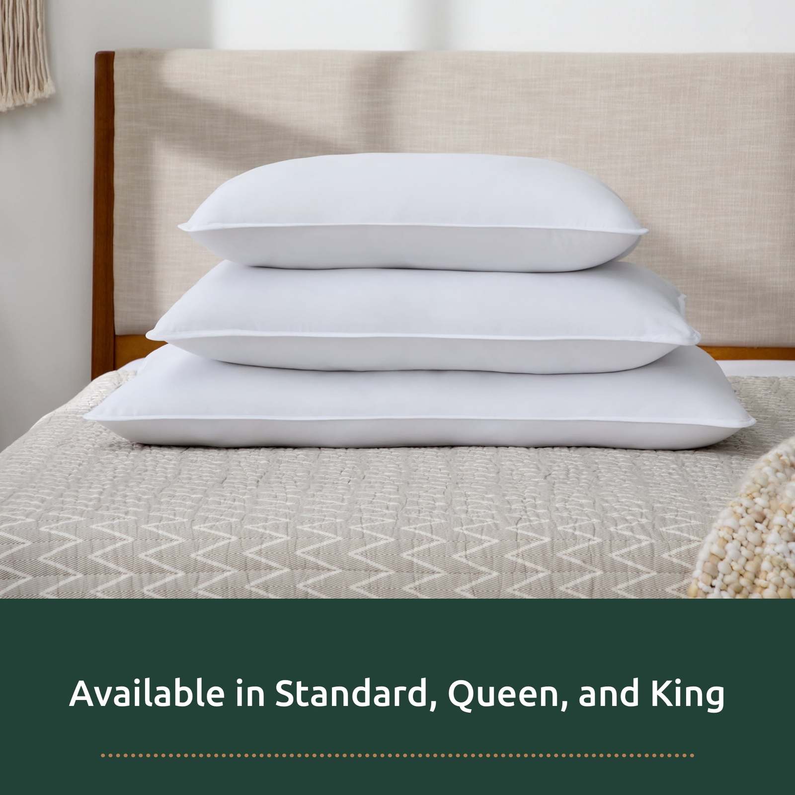 Down Alternative Pillow Medium  King 2 Pack