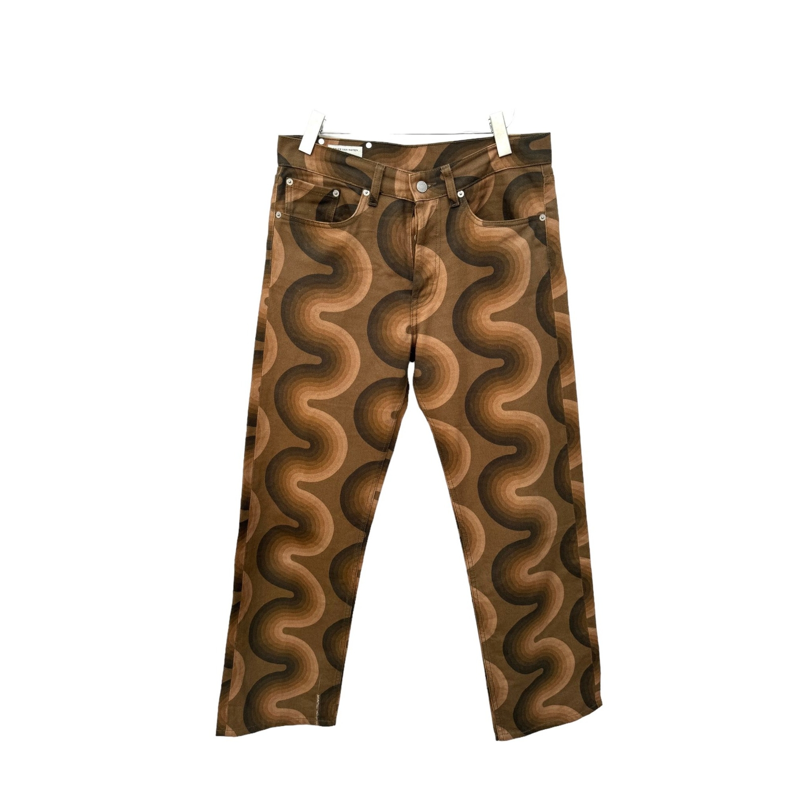 Dries Van Noten Verner Panton スウェット Dries Van Noten X Verner Panton Brown Cotton Wave Denim
