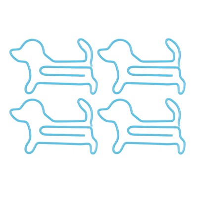 100x Dog Shaped Paper Clips Slip Resistance Cute Paper Clips For School Office