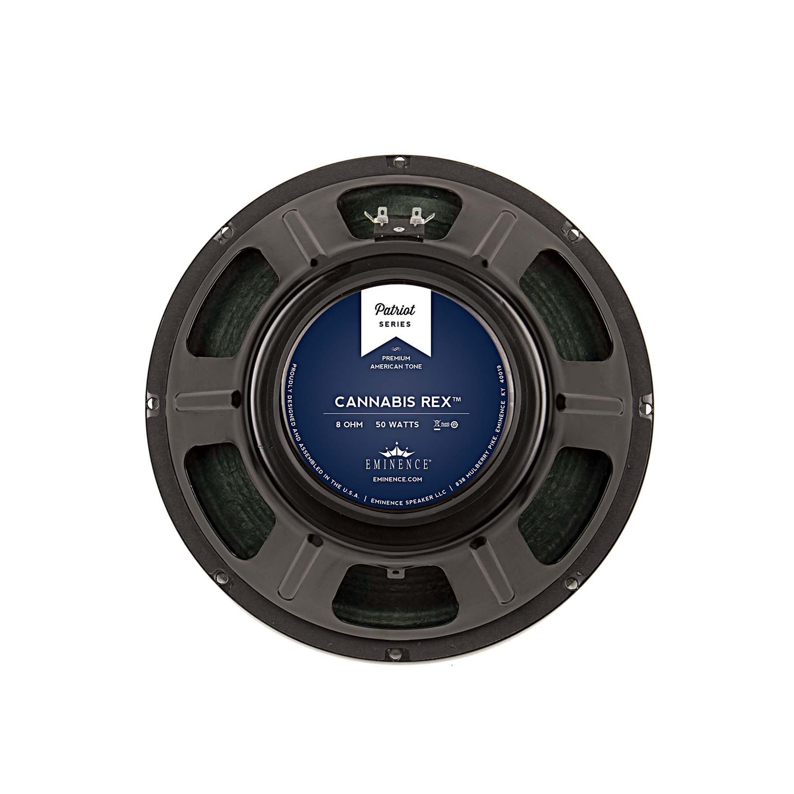 Eminence Patriot Cannabis Rex 12" Guitar Speaker with Hemp Cone, 50 Watts at 8
