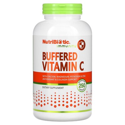 Immunity, Buffered Vitamin C, 250 Gluten Free Capsules