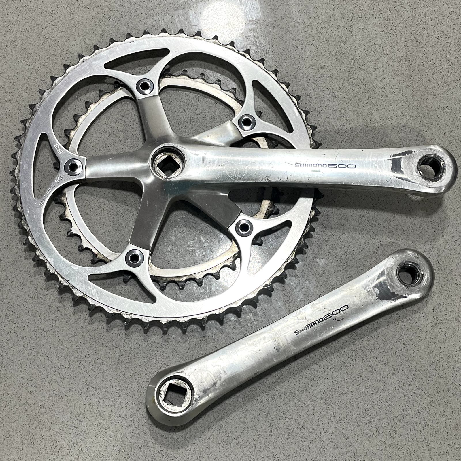 1984-87年製 シマノ600 EX FC6207 クランク 170mm SHIMANO 「シマノ」 600 FC-6207 50-42T 170mm クランク / 京都