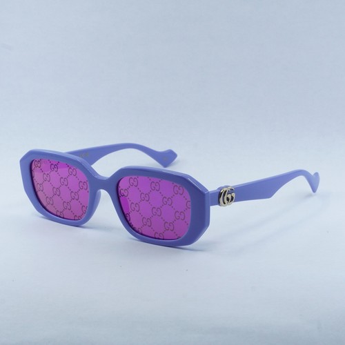 Pre-owned Gucci Gg1535s 004 Lilac/pink Gg Pattern 55-18-140 Sunglasses Authentic