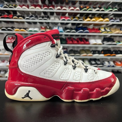 jordan retro 9 white gym red
