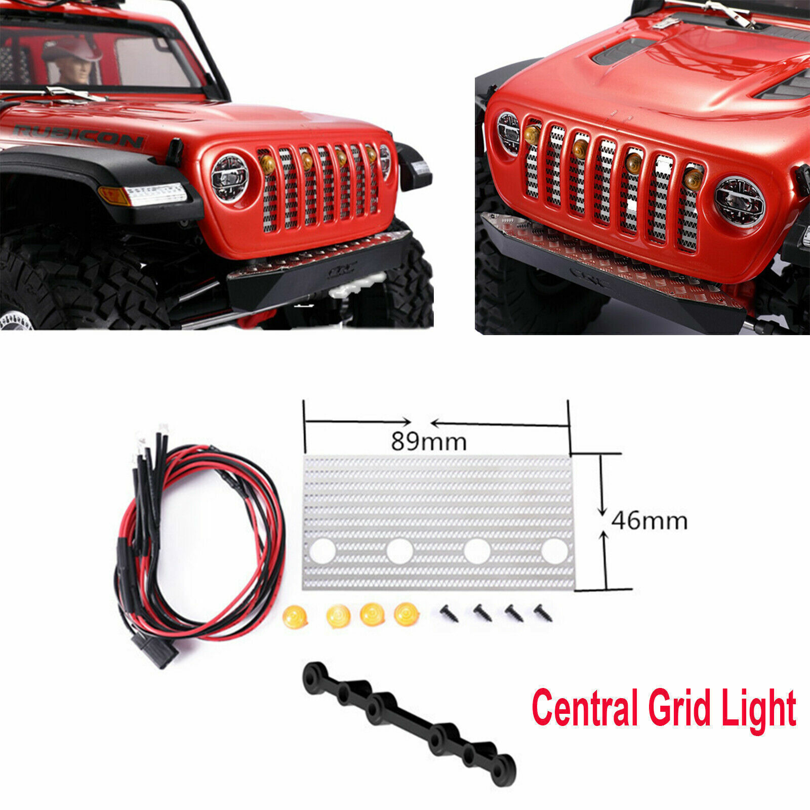 Central Grid Light Day Running Lights for AXIAL SCX10 III  W