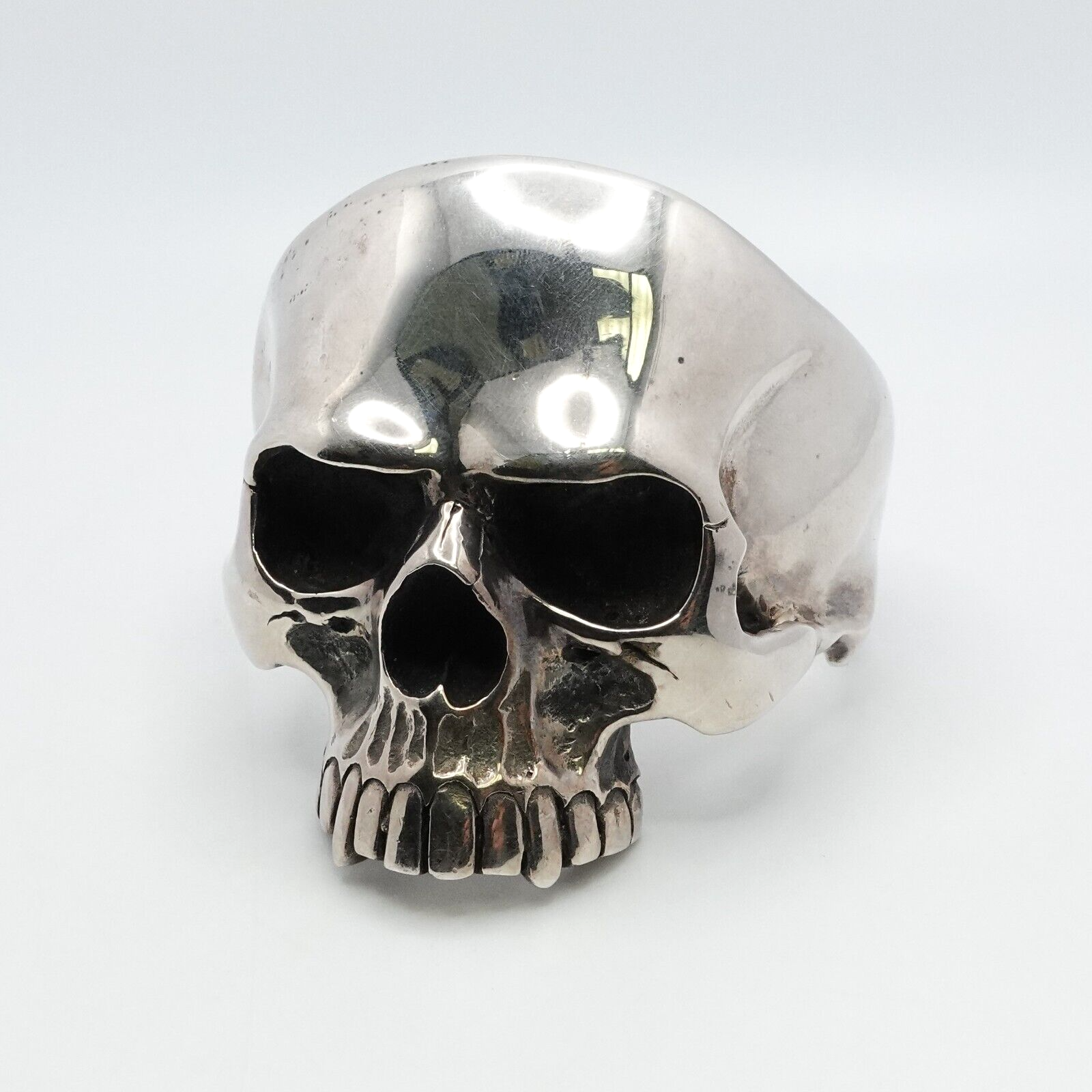 The Great Frog Sterling Silver Skull Heavy Large Cuff