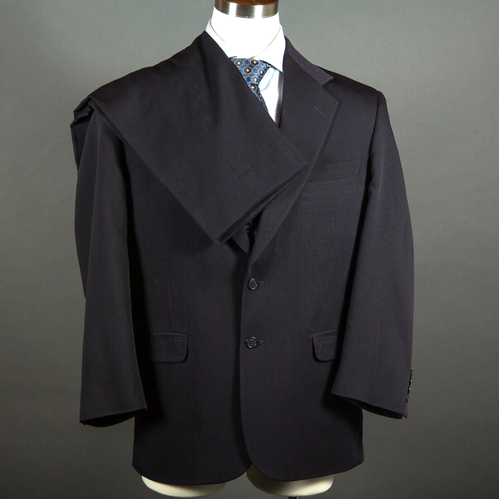 Stanley Blacker Couture Men's Suit Size 41R Black 2 Button Jacket - Pants 34x28