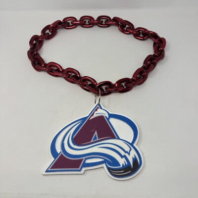 Colorado Avalanche Fan Chain Giant Red Necklace Licensed NHL Foam Logo