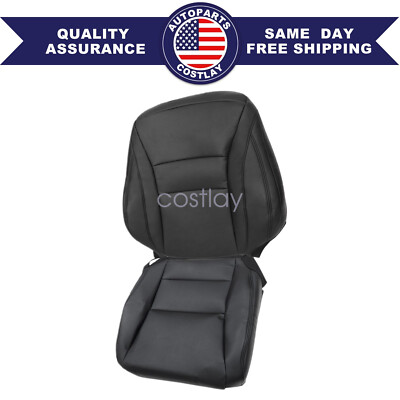 Fits Honda Accord Sedan 9th 13-17 Driver Bottom & Top Leather Seat Cover Black