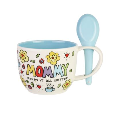 Enesco Our Name Is Mud Family Mama Mom Face Sculpted