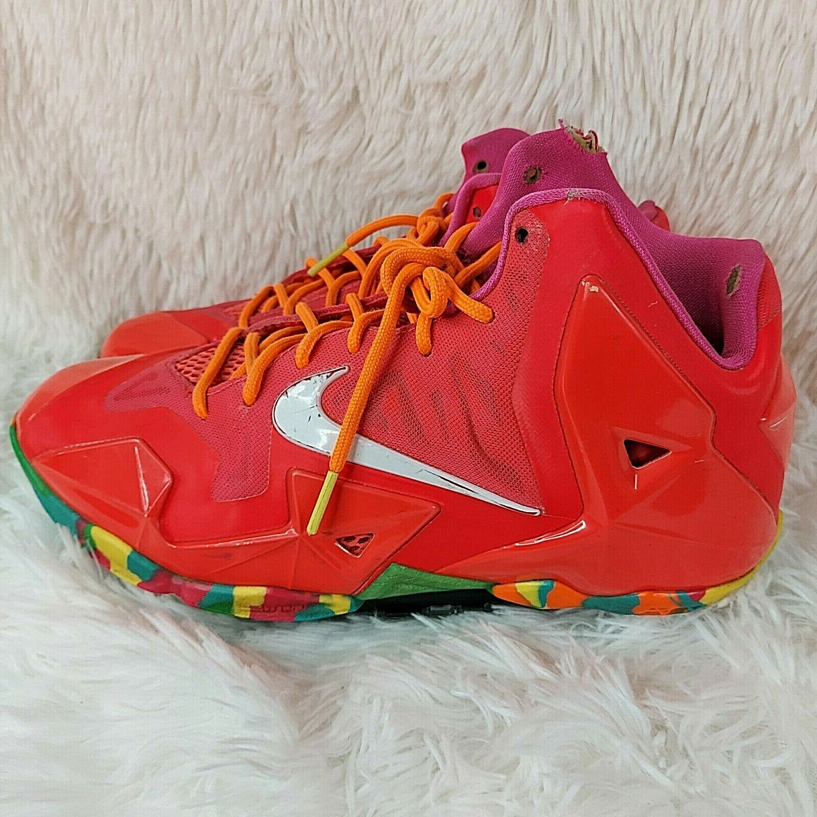 Nike LeBron 11 Fruity Pebbles GS Basketball Shoes Boys Nike LeBron 11 Fruity Pebbles GS Basketball Shoes Boys