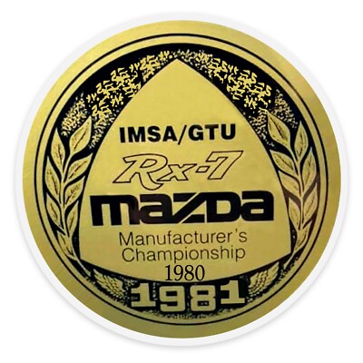 1981 Mazda rx-7 racing sticker. The Inside Of Glass 3.5 x 3.5 