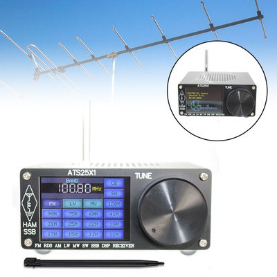 Upgraded ATS-25X1 All Band DSP Radio Receiver FM LW MW With 2.4'' Touch Screen EP