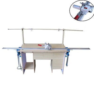 High Speed Fabric End Cutter Cloth Cutter with 86'' Rack & Digital Counter 220V