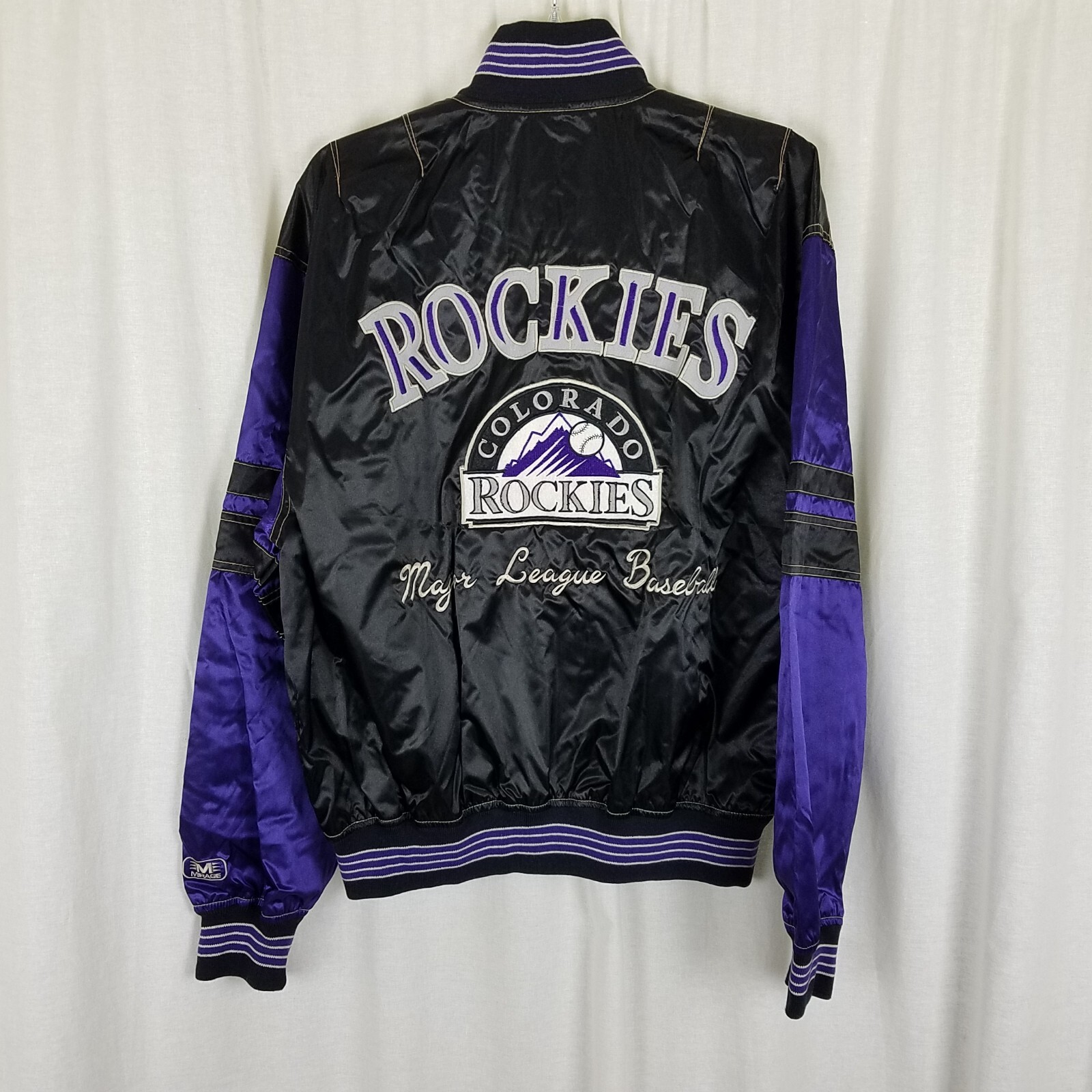 ウェア Majestic MLB COLORADO ROCKIES JACKET Colorado Rockies Majestic Baseball Jacket Size Youth Large