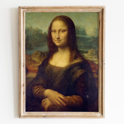 The Mona Lisa Leonardo Da Vinci History Europe Wall Art Poster Print