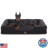 Bedfolks Orthopedic Dog Bed, Waterproof Dog Sofa Bed for Extra Large Dogs, Egg Foam Pet Couch Bed with Removable Washable Cover and Nonslip Bottom, Black