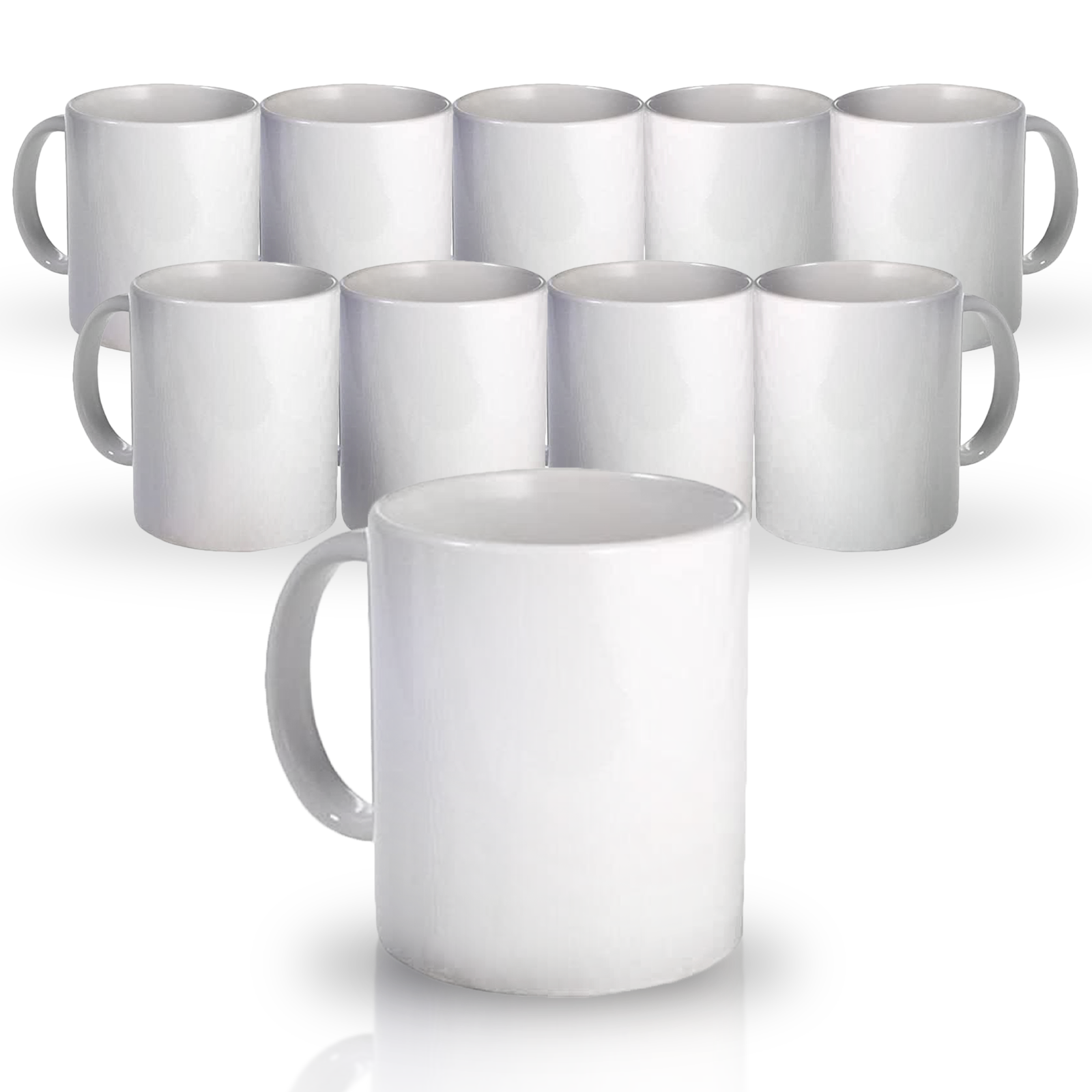 ProSub 11oz Premium AAA Ceramic White Sublimation Mug Blanks - 12 Pack