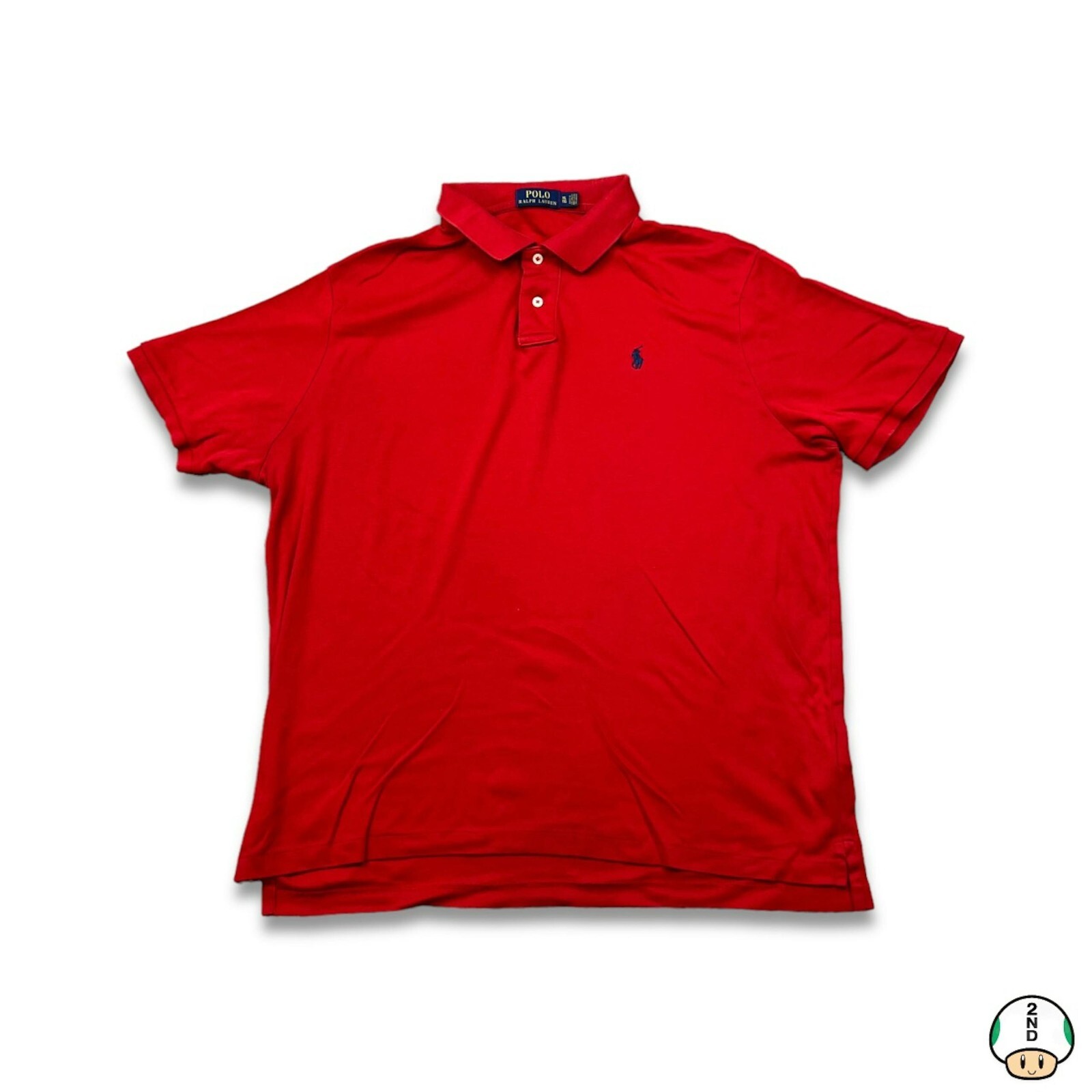 トップス Polo by Ralph Lauren pony polo shirt Red Polo Ralph Lauren shirt mens XL XLarge red flesh pony