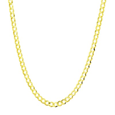 Pre-owned Nuragold 14k Yellow Gold 5mm Women Solid Curb Cuban Chain Link Italian Necklace 16"