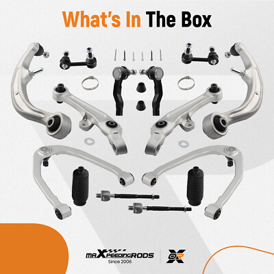 14x Suspension Kit Front Control Arms Tie Rods for G35 350Z 2003-2006 2007 2009