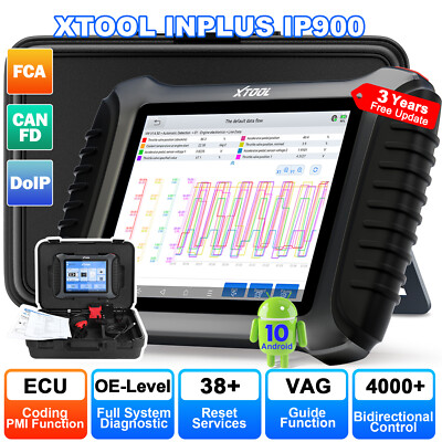 XTOOL IP900 Auto Full System Diagnostic Scanner E.CU Coding Key Programmer FCA
