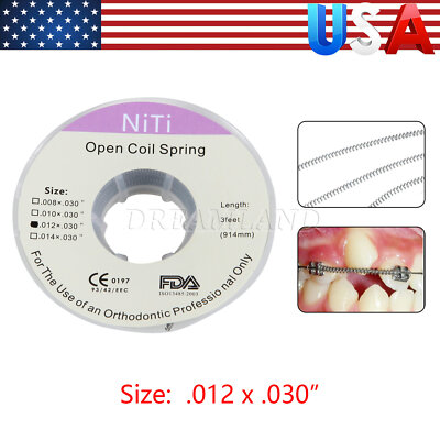 Dental Ortho Niti Open Coil Spring 012*030  *914mm