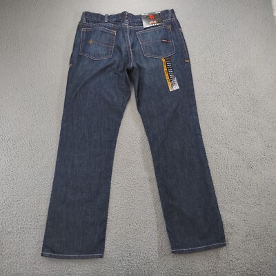 Ariat M4 Flame Resistant FR Relaxed Boot Cut Blue Jeans Mens 38X34 Dark Wash NEW