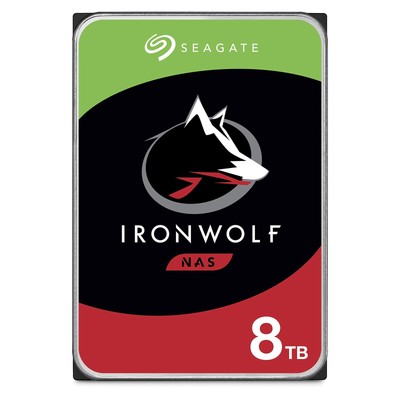 Seagate IronWolf 8TB NAS Hard Drive 7200 RPM 256MB Cache SATA 6.0Gb/s CMR 3.5''