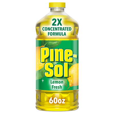 Pine-Sol Multi-Surface Floor Cleaner, Lemon Fresh, 60 Fluid Ounces Remove Dirt