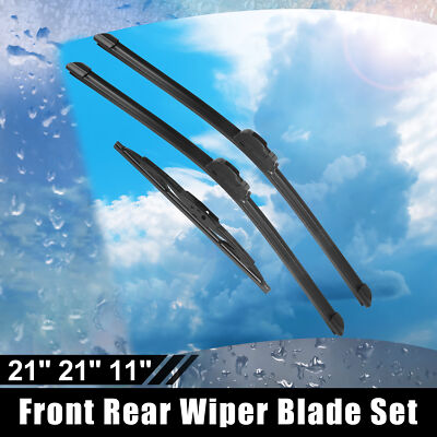 3 Pcs 21'' 21'' 11'' Windshield Wiper Blade for Jeep Grand Cherokee 1999-2004 Hook