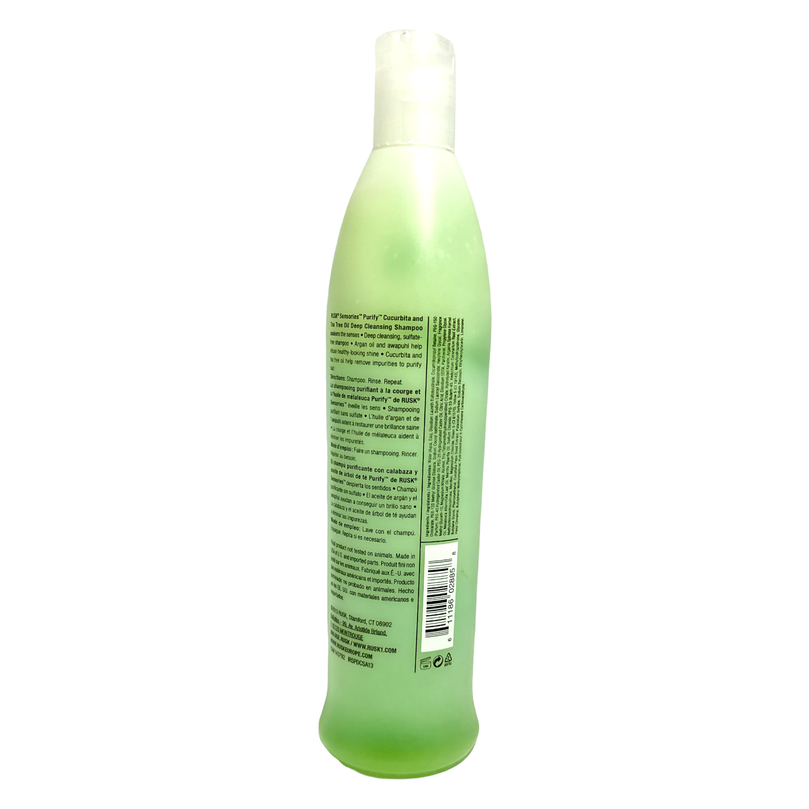 RUSK Sensories Purify Deep Cleansing Shampoo Sulfate-Free 13.5oz./400ml