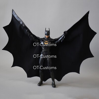 CAPE ONLY - Batman (Keaton) The Flash DC Multiverse Mcfarlane WIRED faux leather