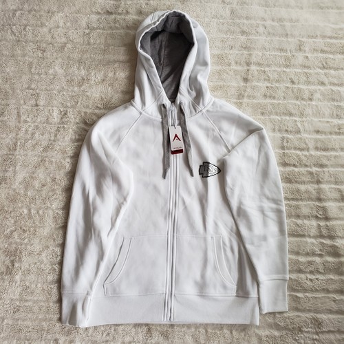 Women's Antigua White Kansas City Chiefs Victory Full-Zip