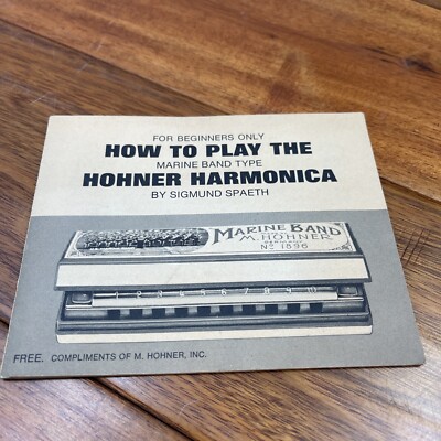 How to Play the Harmonica Hohner Booklet 1971 Musical Instrument - Beginners