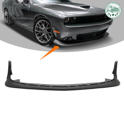 For Dodge Challenger SXT & R/T 2015-2023 PP Black Front Bumper Lip Valance