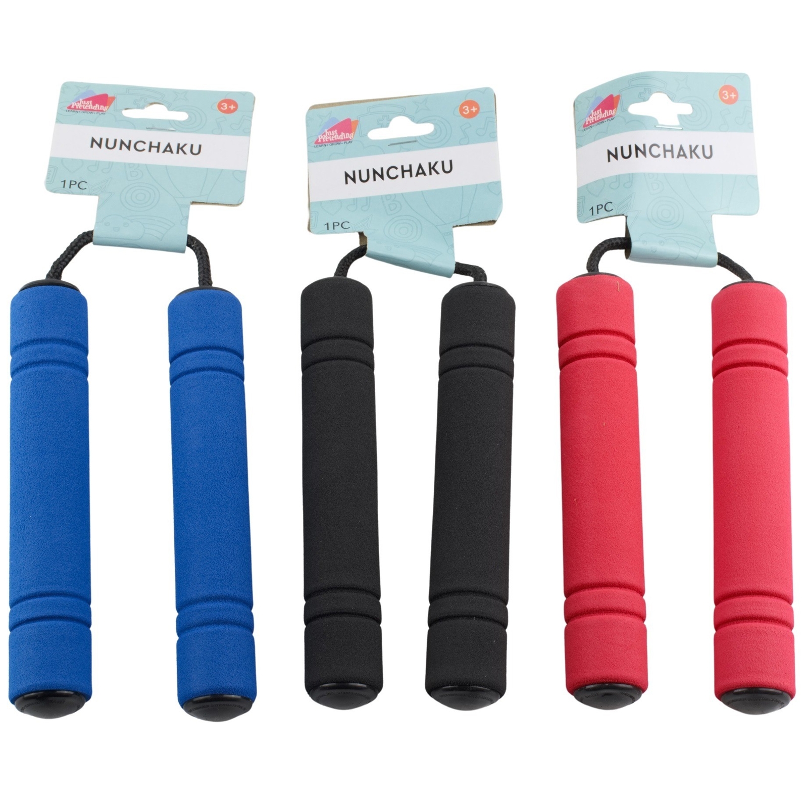 Ninja Soft Foam Toy Nunchucks Nunchaku Foam Plastic Green Red Black