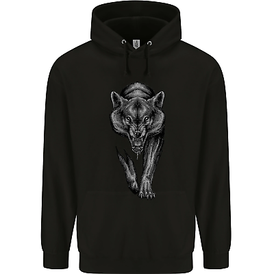 Lone Wolf Mens 80 Cotton Hoodie eBay