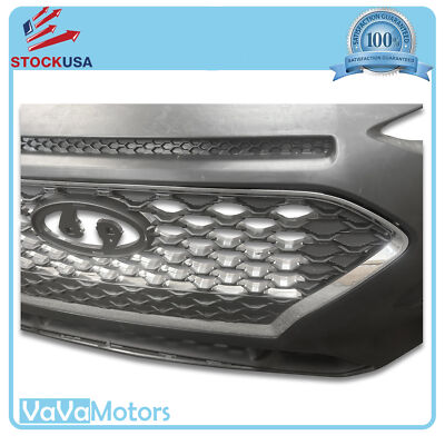 Fits 2018 2021 Hyundai Kona Front Bumper Grille Assembly w/ Grille Marker Light