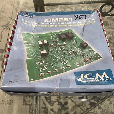 ICM Controls ICM281 Carrier Bryant Furnace Control Board CES0110057-00, 01, 02