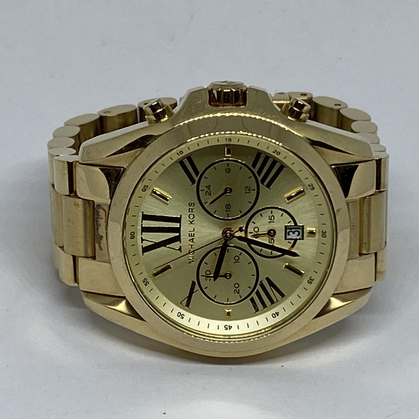 Michael Kors Bradshaw MK5605 Womens Gold Stainless Steel Michael Kors Bradshaw MK5605 Womens Gold Stainless Steel
