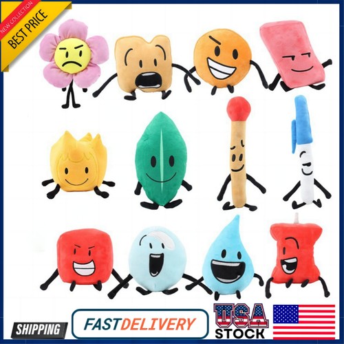 18 Styles New BFDI Battle for Dream Island Plush Plushie Pillow Doll Kids Gifts