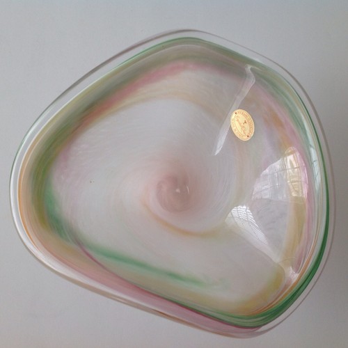 Murano Free Form Design Bowl Made in Italy with Original Murano Label
