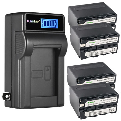 Kastar Battery LCD Wall Charger for Atomos Ninja Inferno Recording Monitor F970