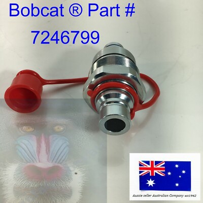fits Bobcat Male Hydraulic Coupler FFH & Cap S130 S150 S160 S175 S185 S205 S250