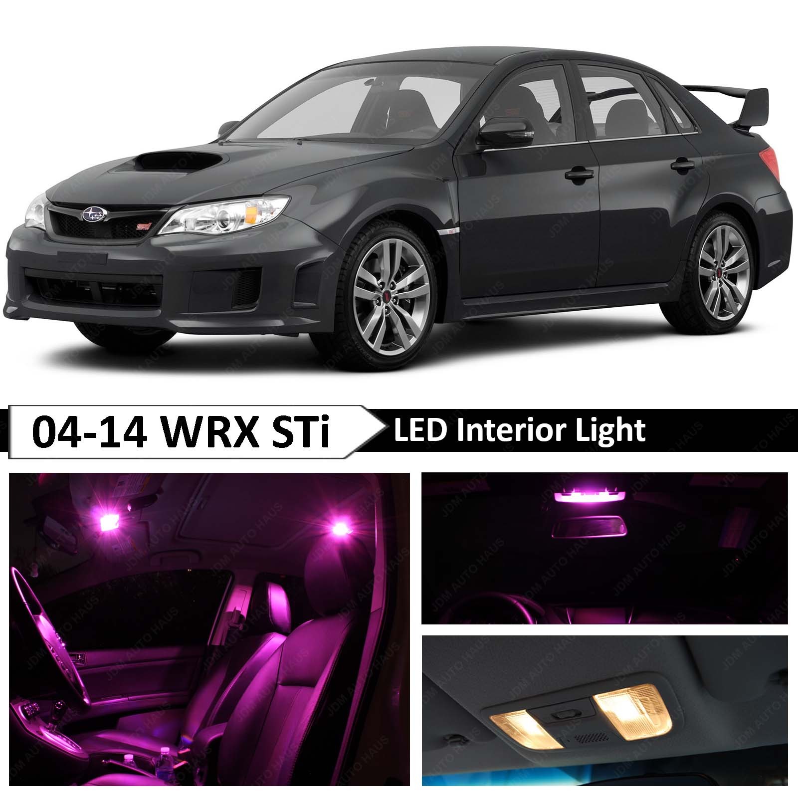 8x Pink Interior Led Light Package Kit Fit 04 15 Subaru Impreza Wrx Sti Ebay